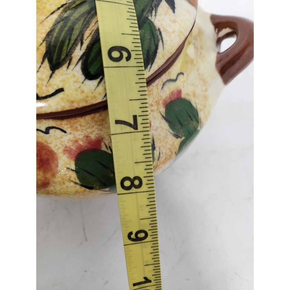 Vintage Mexican Pottery Handmade Ceramic Cactus Lidded Soup Tureen Serving Dish - Picture 14 of 14
